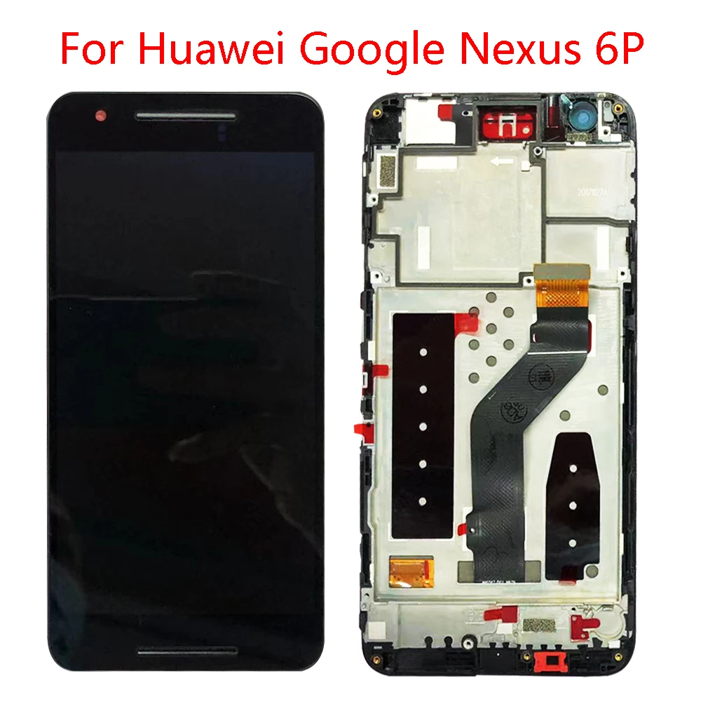 5 7 дюймовый оригинальный AMOLED для Huawei Google Nexus 6P ЖК-дисплей Дисплей сенсорный