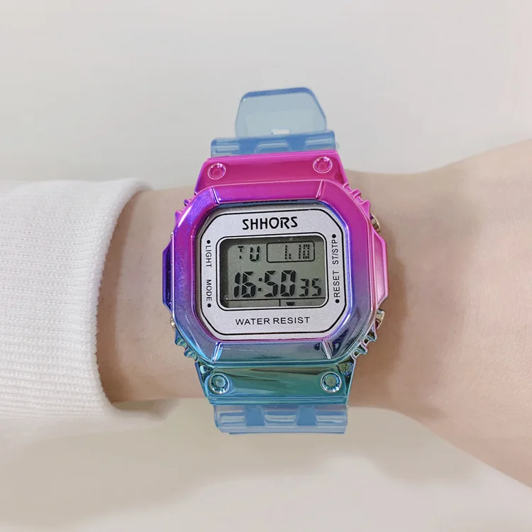 Personality Cool Lady Digital Watch Unisex Waterproof Womens And Men Watches Korean Style Sport Electronic Clock Xfcs Hodinky