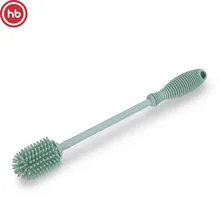 Ершик силиконовый Happy Baby для мытья бутылочек, фисташковый