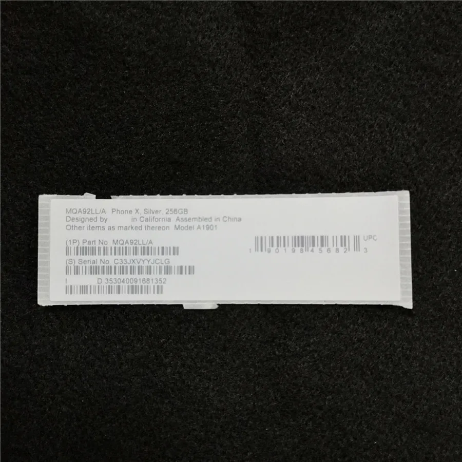 Наклейка для коробки мобильного телефона IMEI номер и серийный номер ...