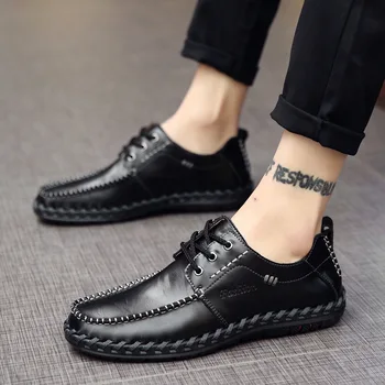 

Men Loafers Men Shoes Fashion Casual Male Shoes Men Leather Shoes Leather Flat Shoes Zapatos De Hombre Moccasins Shoes