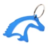 Portable Aluminum Alloy Horse Head Pattern Bottle Opener with Key Ring Keychain 3