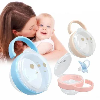 

Portable Baby Pacifier Nipple Cradle Case Kids Travel Storage Box Cartoon Soother Container Holder Pacifier Dummy Plastic Box