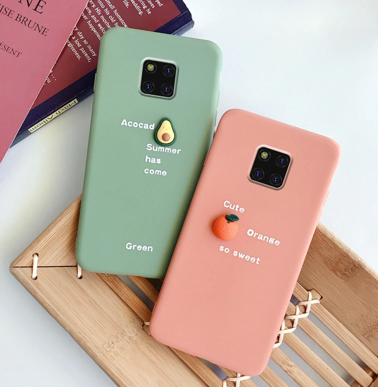 Забавный 3D чехол для телефона с изображением авокадо фруктов для huawei mate 20 P20 P30 Lite Y9 P Smart Honor 8X9X10 20 Pro Nova 3i 4 5 чехол из ТПУ