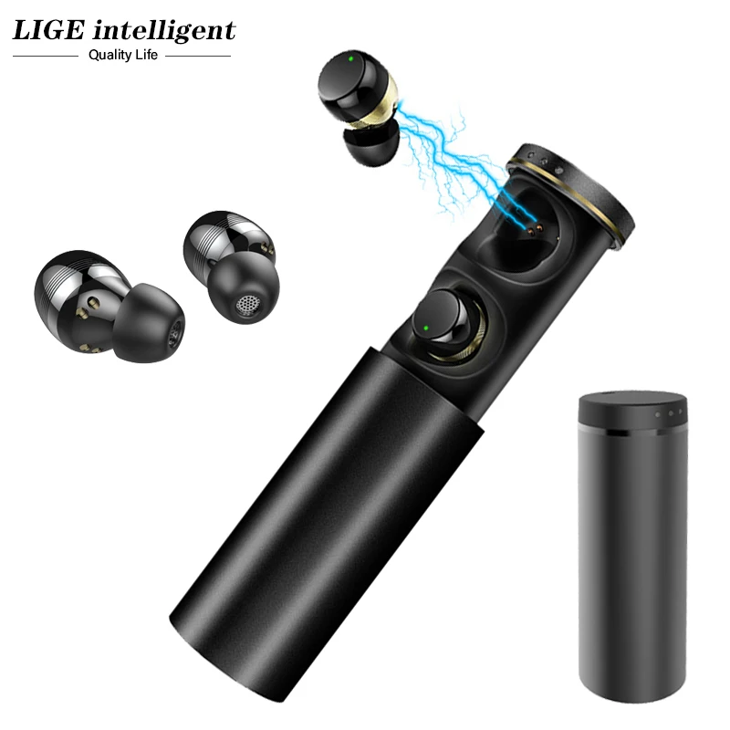 

LIGE Touch Control TWS Bluetooth 5.0 Earphone Mini Wireless Earphones Headphones Sports Headset with Mic IPX5 Waterproof Earbuds