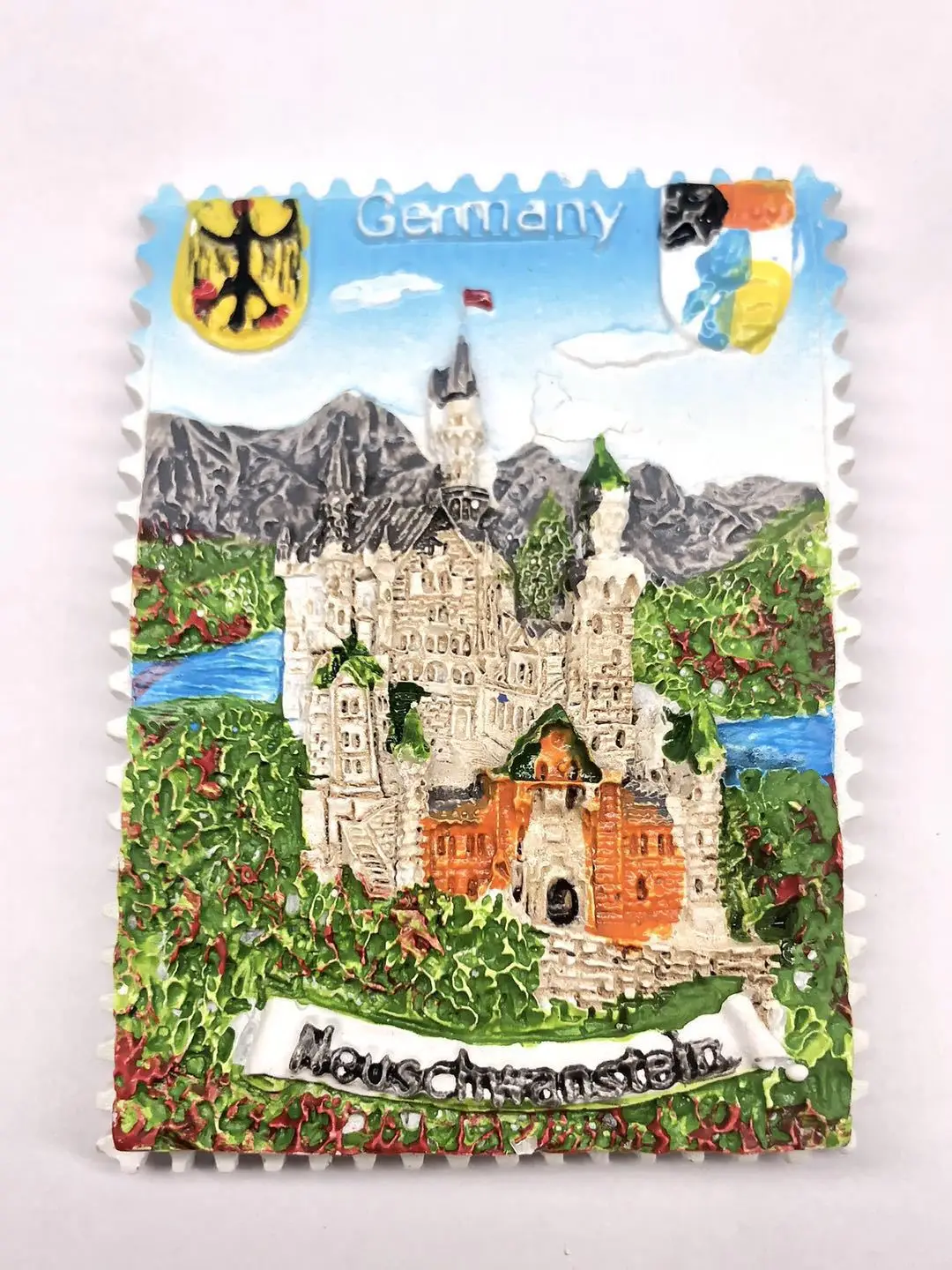 German Fridge Magnet Souvenir Tourist Scenery 3D Resin Refrigerator Iron Magnet Refrigerator Decoration Refrigerator Magnets - Цвет: 9