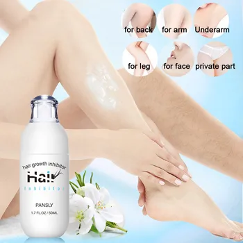

PANSLY Mild Hair Growth Inhibitor Smooth Repair Skin Stop Hair Inhibitor Cream Face Body Pubic Bikini Leg Armpit Hair Removal