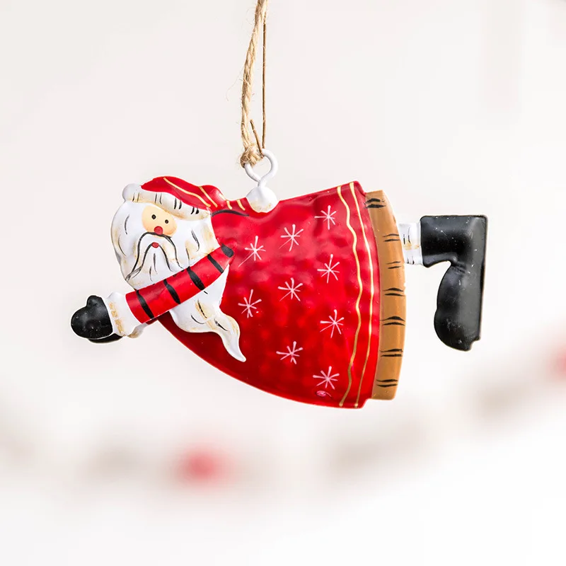 1 шт. украшения для рождественской елки с изображением ангела и снеговика, подвесные Подвески, изделия из смолы, новогодние и рождественские украшения, вечерние украшения для дома 62598 - Color: 2PD-62599-7
