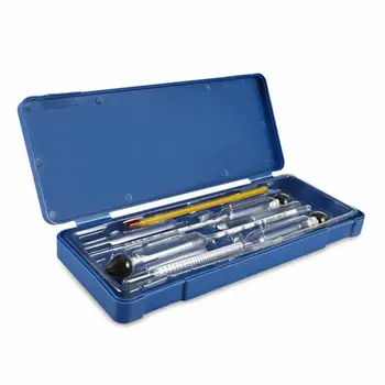 

3 Pcs 0-100% Hydrometer Alcoholmeter Tester Set Alcohol Concentration Meter + Themometer Concentration Meters Tools