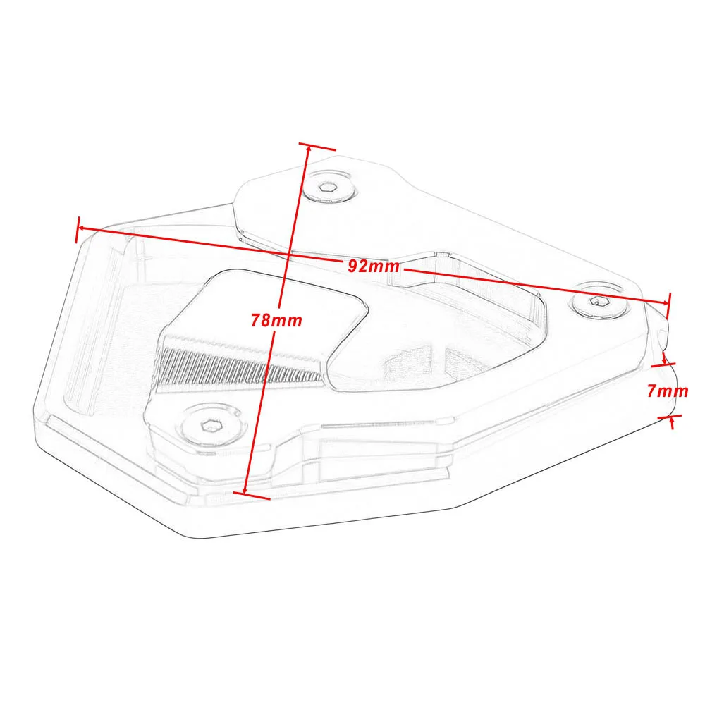 Подножка Выдвижная пластина ножная боковая подставка для Honda CRF1000L Африка Твин ABS/DCT- Твин Приключения Спорт