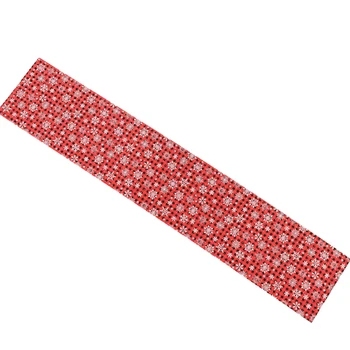 

270X28cm Christmas Table Runner Mat Tablecloth Christmas Flag Santa Claus Tapestry Red Table Runners Home Decorative