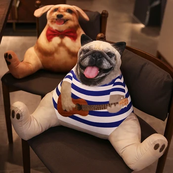 

Simulation Dog Lumbar Pillow Seat Pillow Back Cushion Office Car Waist Cushion Lumbar Cushion Chair Pillow