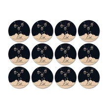 

12pcs Stickers Lable Decoration EID Mubarak Paper Sticker Decorations Islamic Muslim Decoration SuppliesGift Seal Sticker