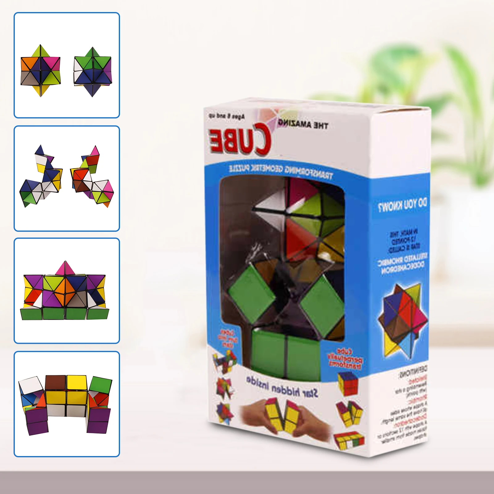 Material à Prova Presente para o Miúdo Abs de Alta Magic Star Cube Temperatura Resistente & Dwaterproof Água Aliviar Ansiedade Brinquedo Melhor Adut 2-em-1 3d 6 1, resistente a altas temperaturas, à prova