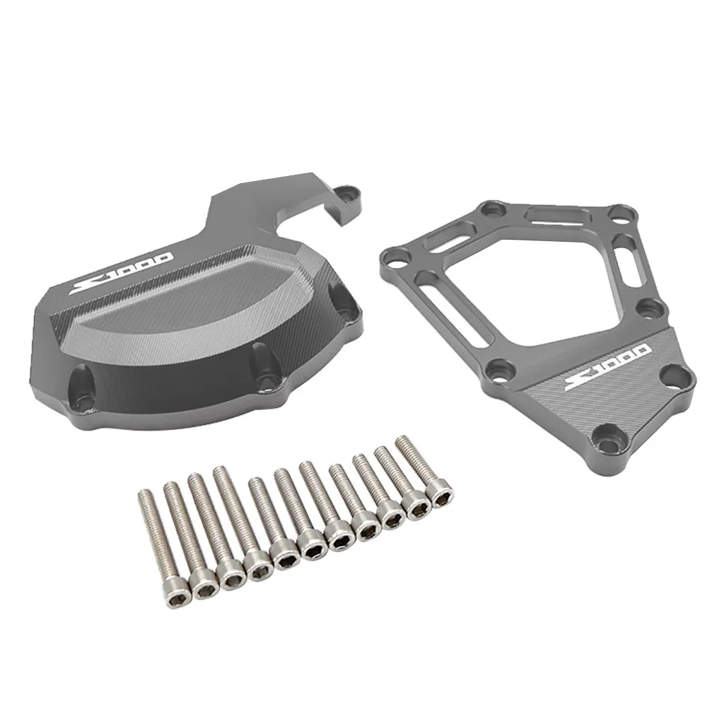 CNC защита для оболочки двигателя Crash Slider протектор подходит для S1000R S1000RR HP4 - Цвет: Gray