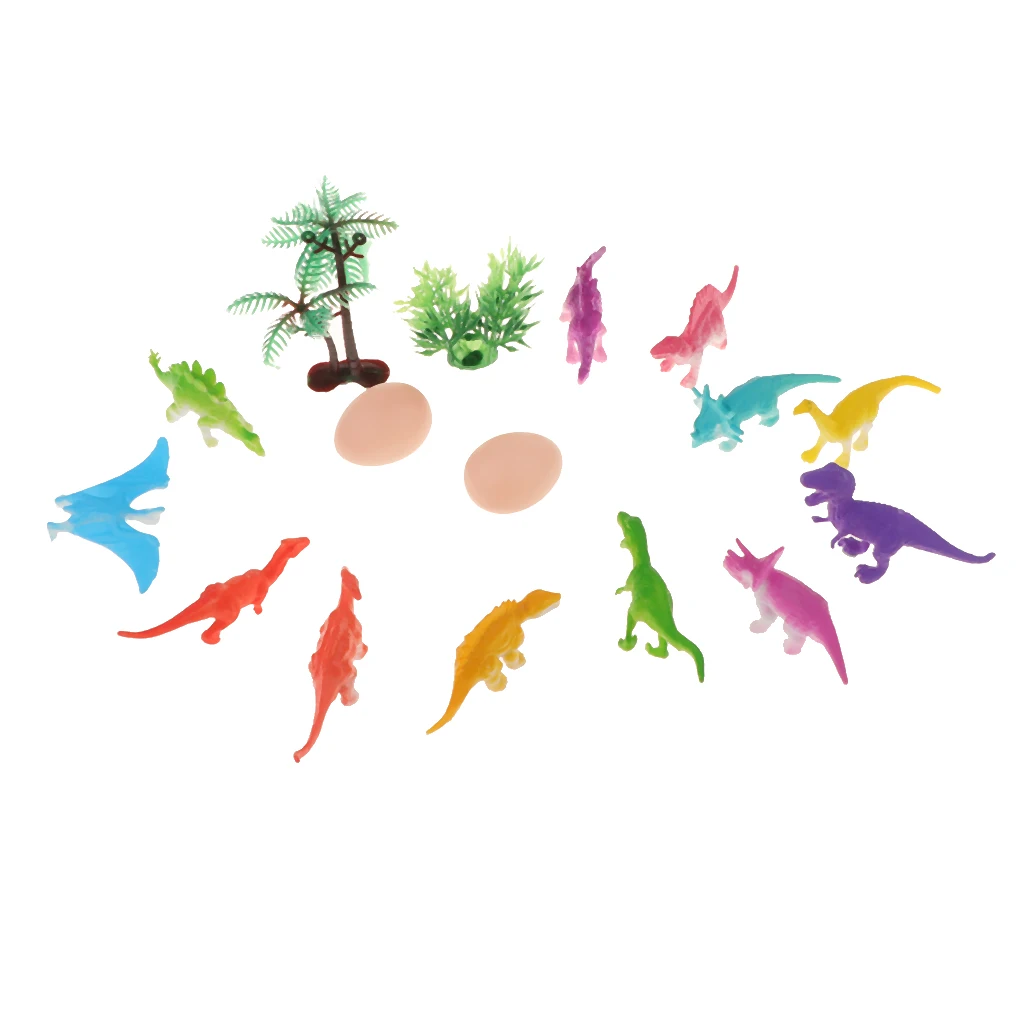 12pcs/set Children Imaginative Dinosaur Toy Plastic Action Figure Learning Resources For Small Kids