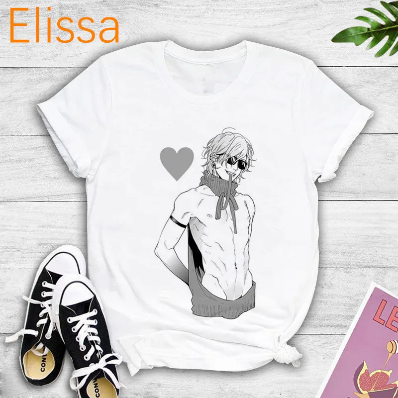 Yarichin Club Japanese Anime Aesthetics T Shirts Women's T-shirt Short Sleeve Female Tops Tees Harajuku Vogue Vintage Streetwear