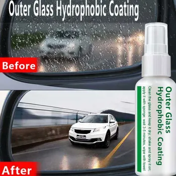 

50ml Waterproof Rainproof Anti-fog Agent Glass Hydrophobic Nano Coating Spray For Car Windscreen Bathroom Glass