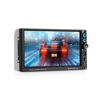 

7 inch 60W*4 2Din In Dash Car Stereo Touch Screen Bluetooth MP5 Player FM Radio/TF/USB/ AUX-in with Steering Wheel Conroller