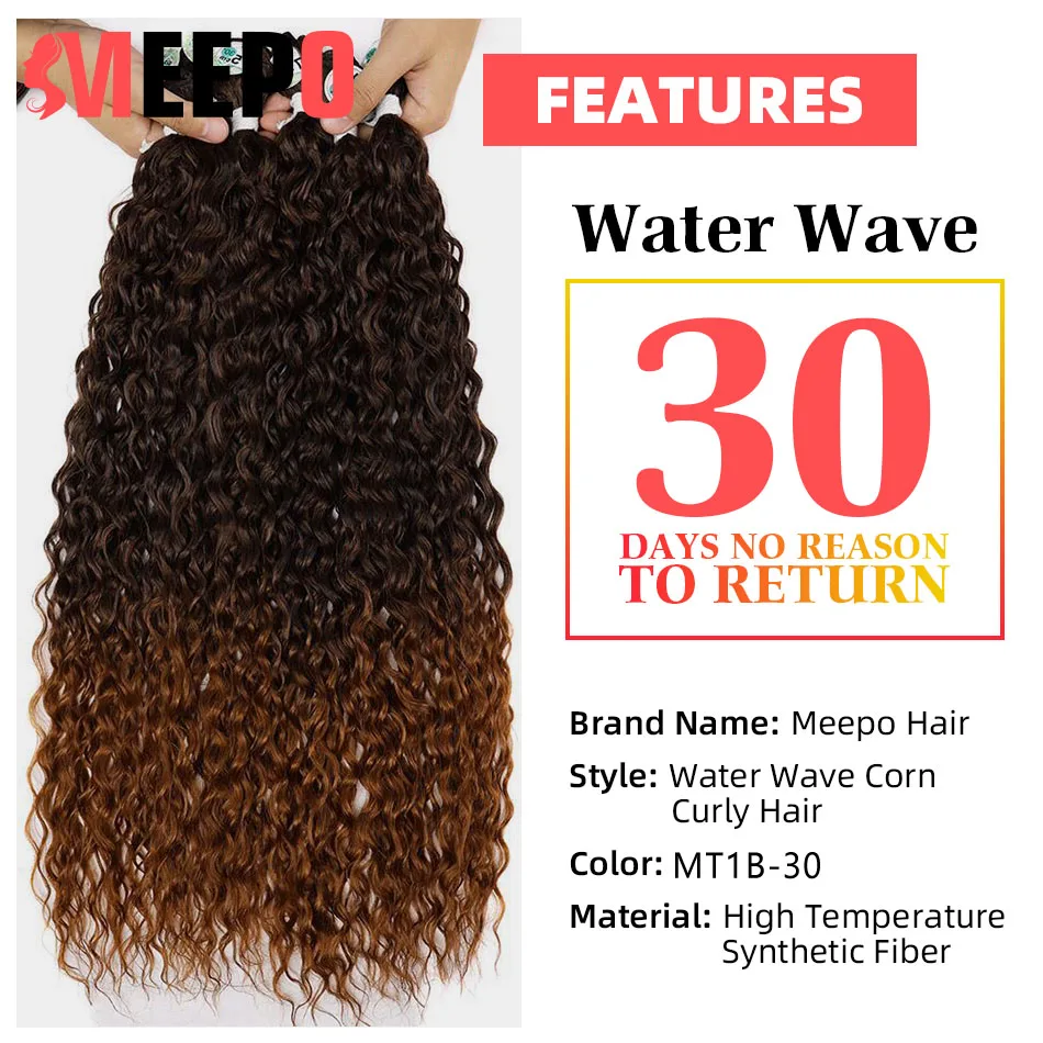 Meepo Afro Kinky Curly Synthetic Hair Bundles 70cm Super Long Curls Full Head Pure Blonde Weave Ombre Hair Extensions