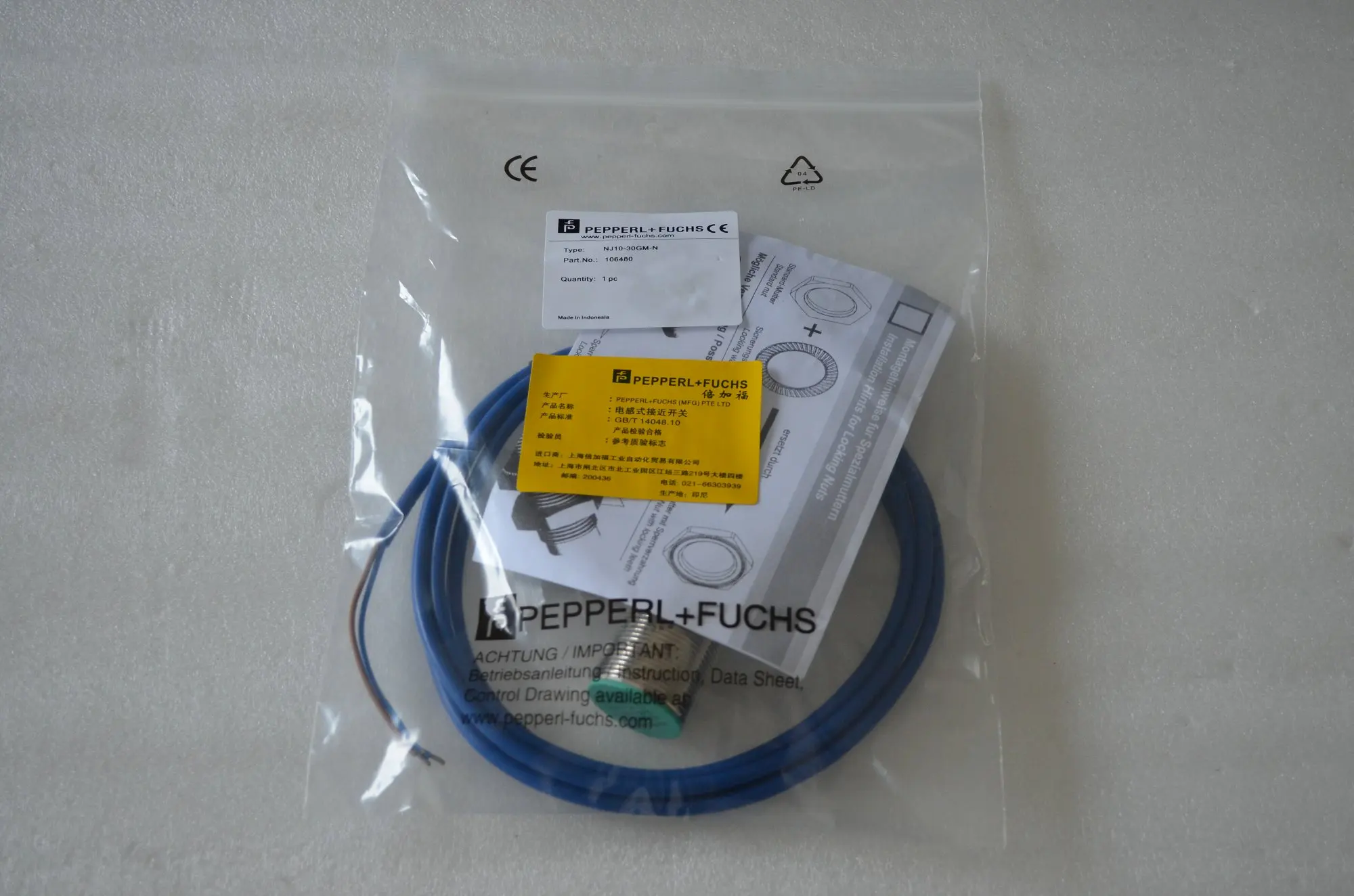 Индуктивный Сенсор NJ10-30GM-N