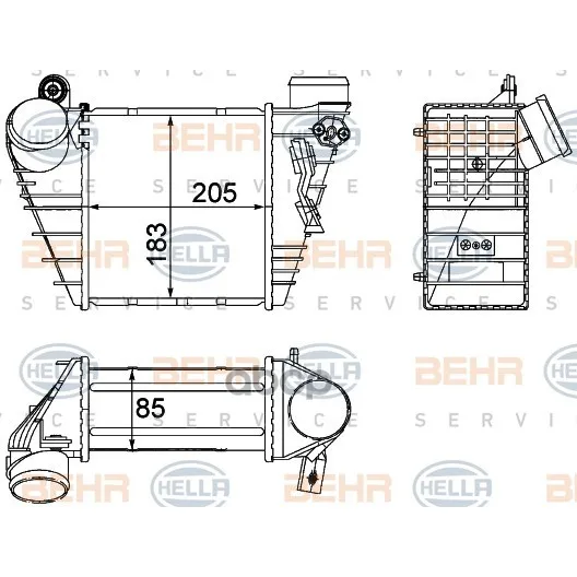 Интеркулер HELLA арт. 8ML376700-704