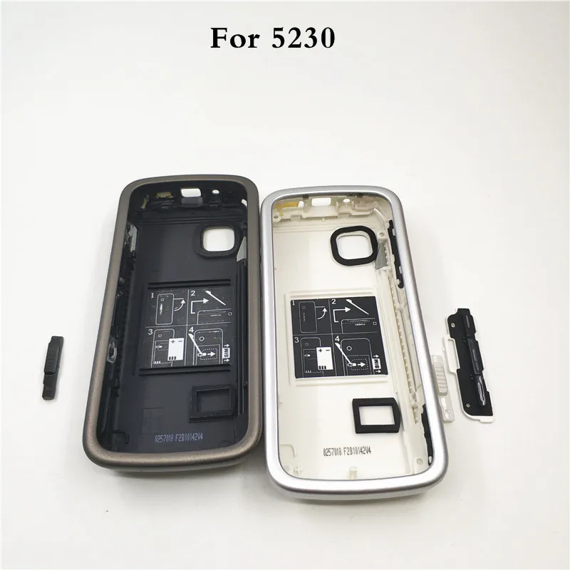 Передняя средняя рамка задняя крышка батареи чехол для Nokia 5230 полный корпус с