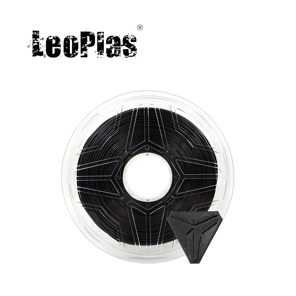 LeoPlas 1 кг 75 мм черная нить PLA для 3D принтера FDM ручка расходные материалы печати