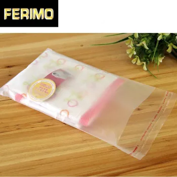 

200Pcs/ Lot 14*20cm Transparent Storage Poly Pouch Earrings Ornaments Clear Frosted Self Adhesive Seal OPP Plastic Pack Bag