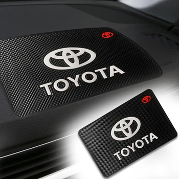 

Car Badge Emblem Anti Slip Mat Phone Holder Non-Slip Mat Pad For Toyotas Corolla Yaris Rav4 Avensis Auris Camry C-hr 86 Prius