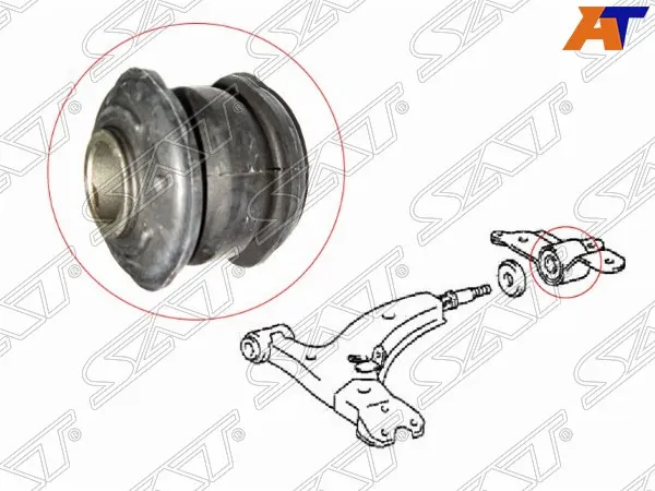 Сайлентблок RR переднего нижнего рычага без кронштейна TOYOTA COROLLA/SPRINTER/LVN/CRE/TRN/MRN 91-97