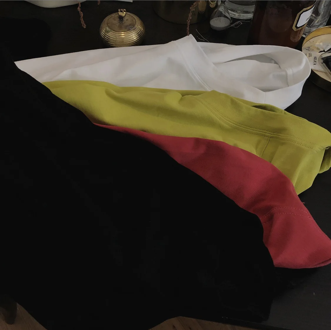 Весна новая Корейская шикарная Простая рубашка с круглым воротником свободная футболка с рукавом Топ ленивые женщины