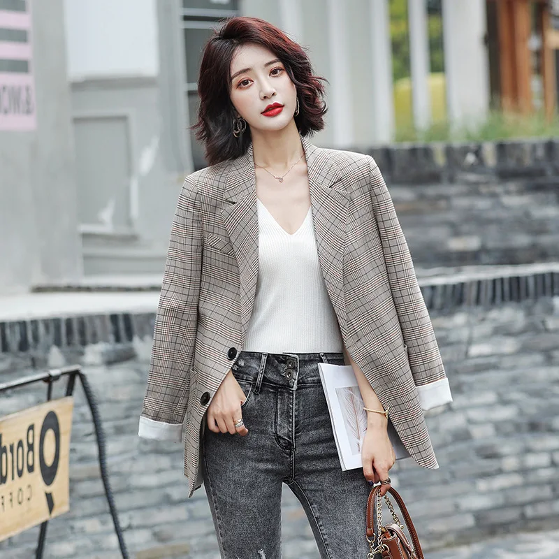 

Small Suit Coat Women's Pattern 2019 Autumn Korean-style New Style Fashion Elegant Vocational College Student Interview Formal W