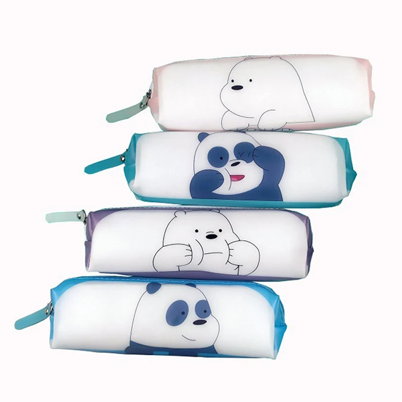 

Cartoon Bear Panda Pencil case Cute Large Capacity pencil bag pen box Stationery pouch office School Supplies