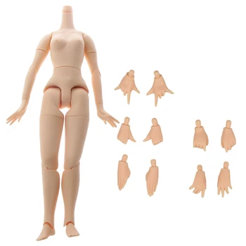 

1/6 Body with 5 Pairs Hands for 12'' Blythe Neo Doll Costom Use