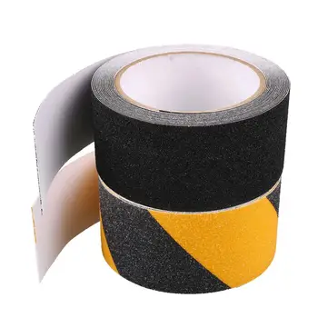 

Black Yellow PVC Floor Bathroom Swimming Pool Non-slip Frosted Warning Tapes