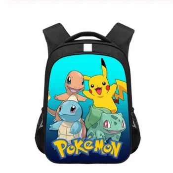 

Anime pokemon children School Bags Cartoon Pikachu Charizard Primary Backpack Girls Boys Schoolbag Kid Book Bag 16 inch