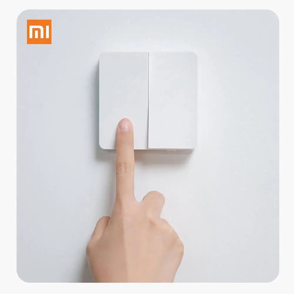 Настенный переключатель Xiaomi Mijia светодиодный выключатель с одним/двойным