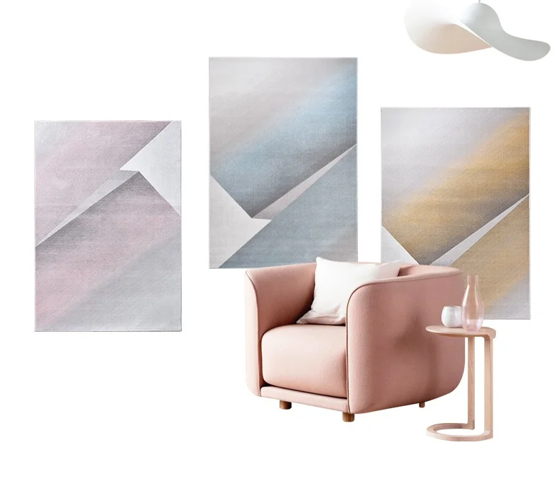 Скандинавские стильные ковры для гостиной ковер для спальни толстый полипропиленовый ковер Диванный кофейный столик геометрические коврики