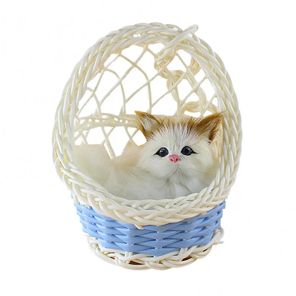 Plush Cat + Basket -Kimi main image 0