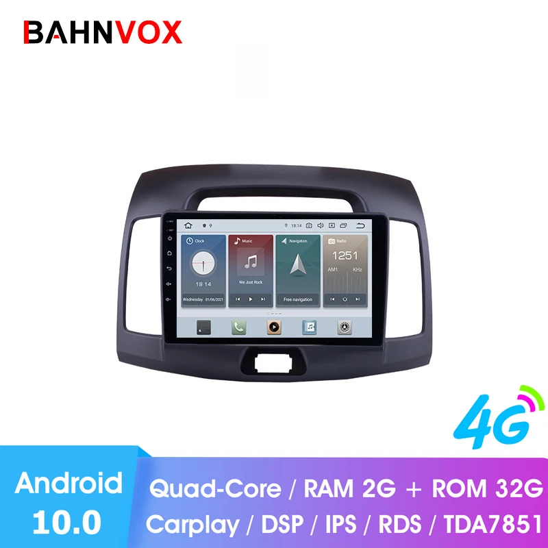 9 &quotandroid 10 0 RAM2G Автомобильный gps dvd-плеер для HYUNDAI Elantra 2007 2011 Радио Мультимедиа