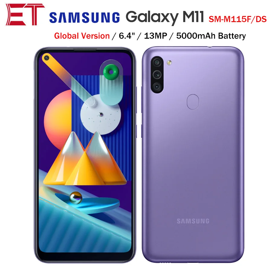 Смартфон Samsung Galaxy M11 M115F/DS 6 4 дюйма 2 SIM-карты 3 + 32 ГБ 5000 мАч 13 МП Android 10 | Мобильные