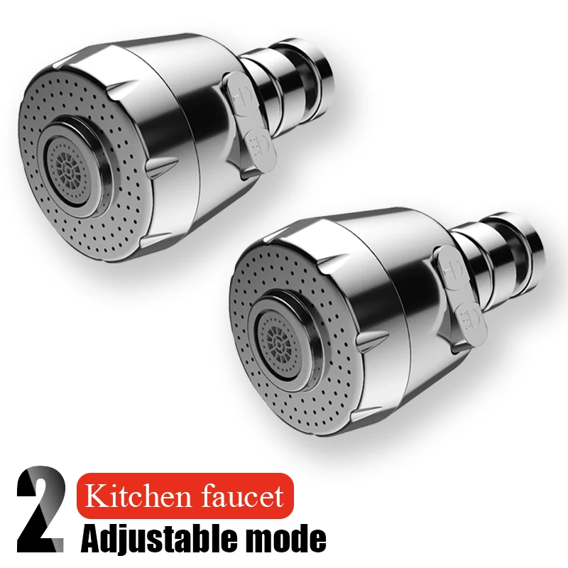 2 uds. 360 mezcljeador de la llave de cocina aireador grifo de agua ahorro grifo Bubbler cabezal de ducha boquilla de filtro para cocina Kraan Sproeier