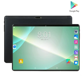 

New10 Inch Tablet PC Quad Core Android 9.0 WiFi Dual SIM Cards 4G Phone Tablets 10.1 128GB ROM Tempered 2.5D Glass Kids Tablet
