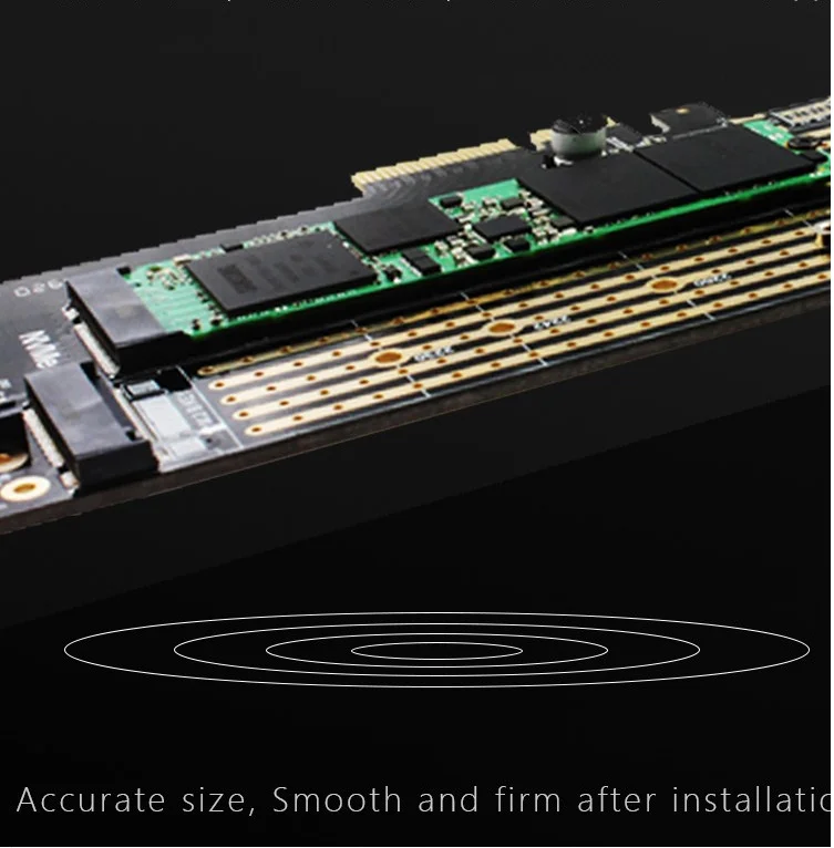 PCIE к M.2 SATA+ NVME карта расширения с двойным диском M.2 Накопитель SSD с протоколом NVME NGFF к PCI Express X4 карта адаптера M Key plus B ключ двойной интерфейс карты