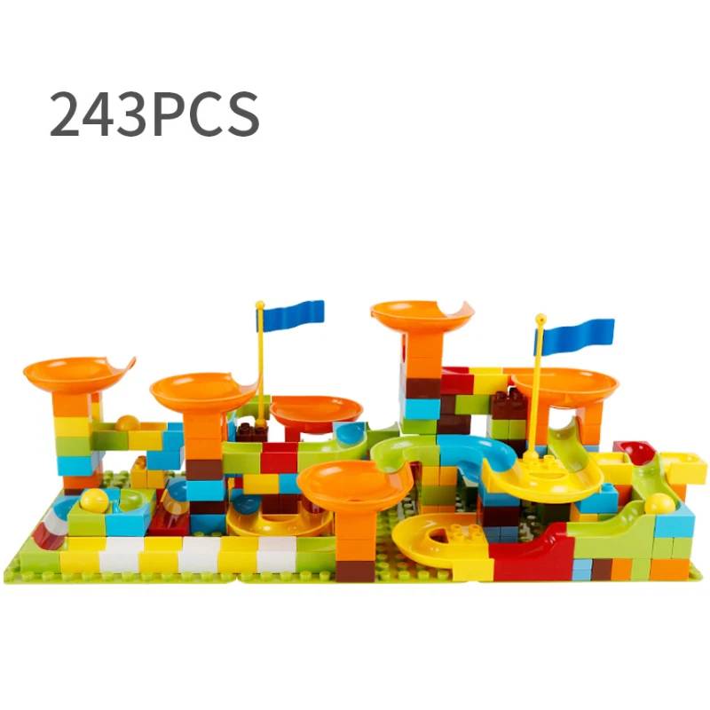 56 243 шт. Детский конструктор Marble Race Run|Игрушечные кубики| |