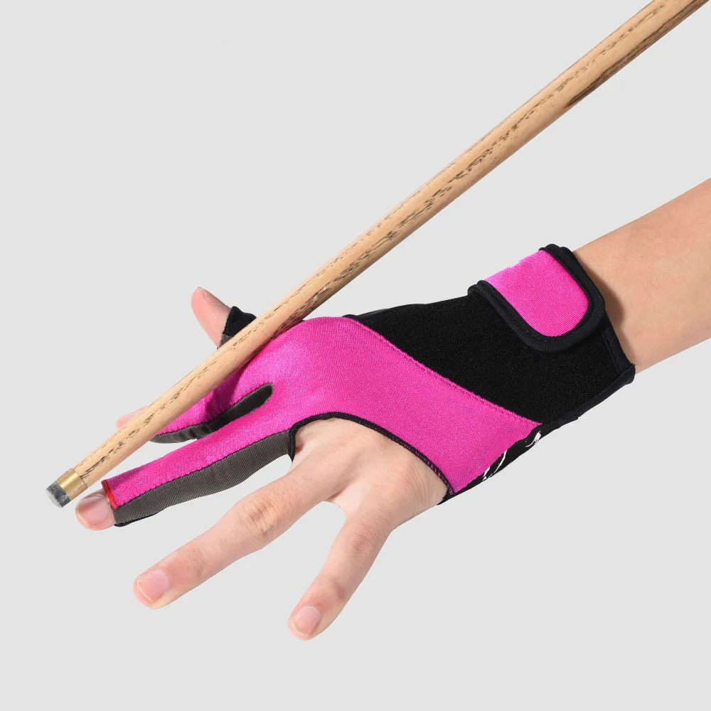 

1 Piece Absorb Sweat Snooker Glove Left Hand Billiard Gloves High Quality Elastic Lycra Gloves Three Fingers Fitness Accessories