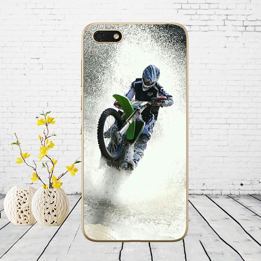 49DD moto cross dirtbikes Мягкий силиконовый чехол для Huawei Honor 9 10 Lite 7A 5,45 7a pro 7c 5,7 дюймов 7x 8x чехол