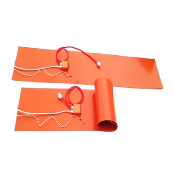 

120v 2000w 350*1900*1.5mm Silicone Rubber Ski Press Heater digital thermostat on wire 1500mm lead wire out from middle of short