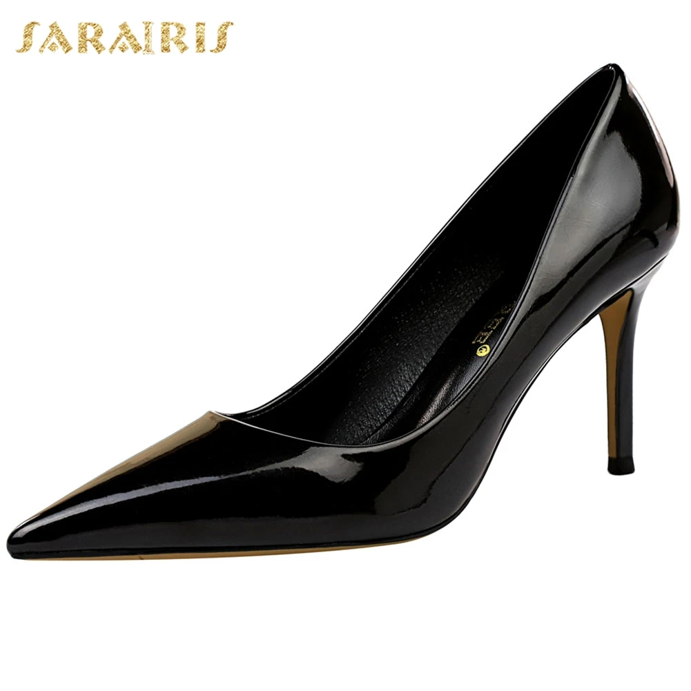 

Sarairis 2020 Hot Sale Pointed Toe Sexy Thin High Heels Party Pumps Woman Shoes Dropship Slip-On Spring Women Pumps